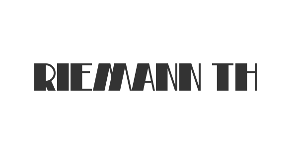 Riemann Theatre font thumb